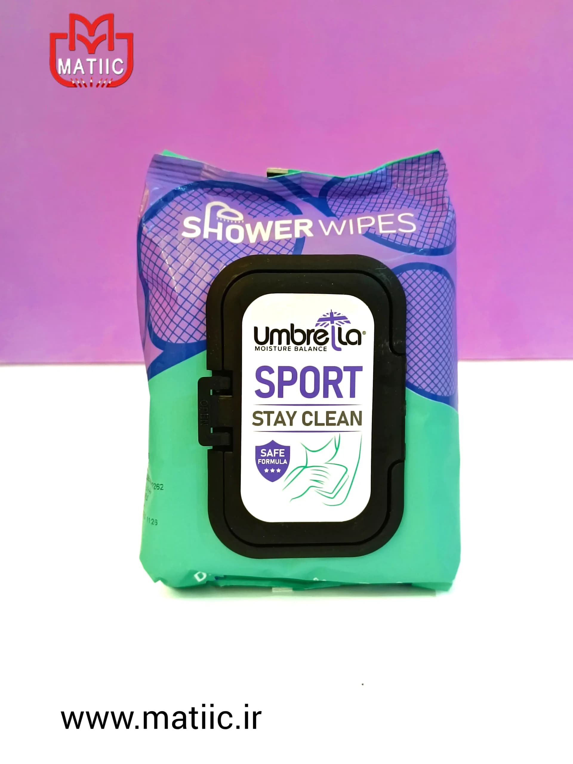 دستمال مرطوب خوشبو کننده بدن آمبرلا Sport