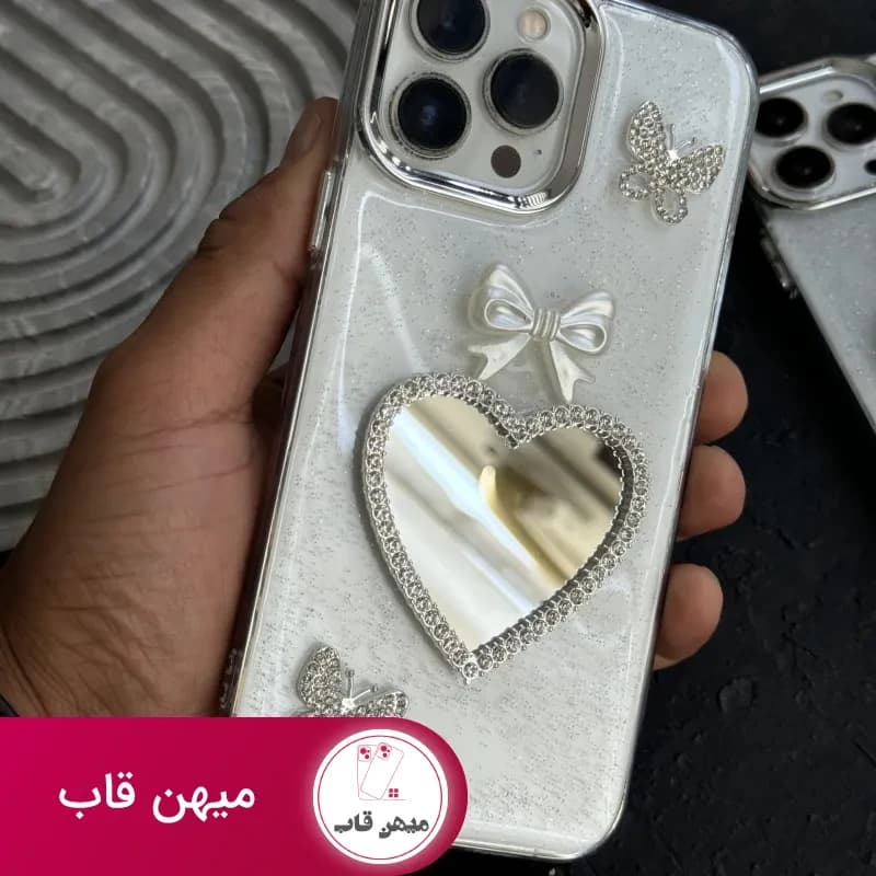 قاب موبایل آیفون پرنسس دایانا پروانه پاپیون قلب - کد (۹۳۳۹۲)