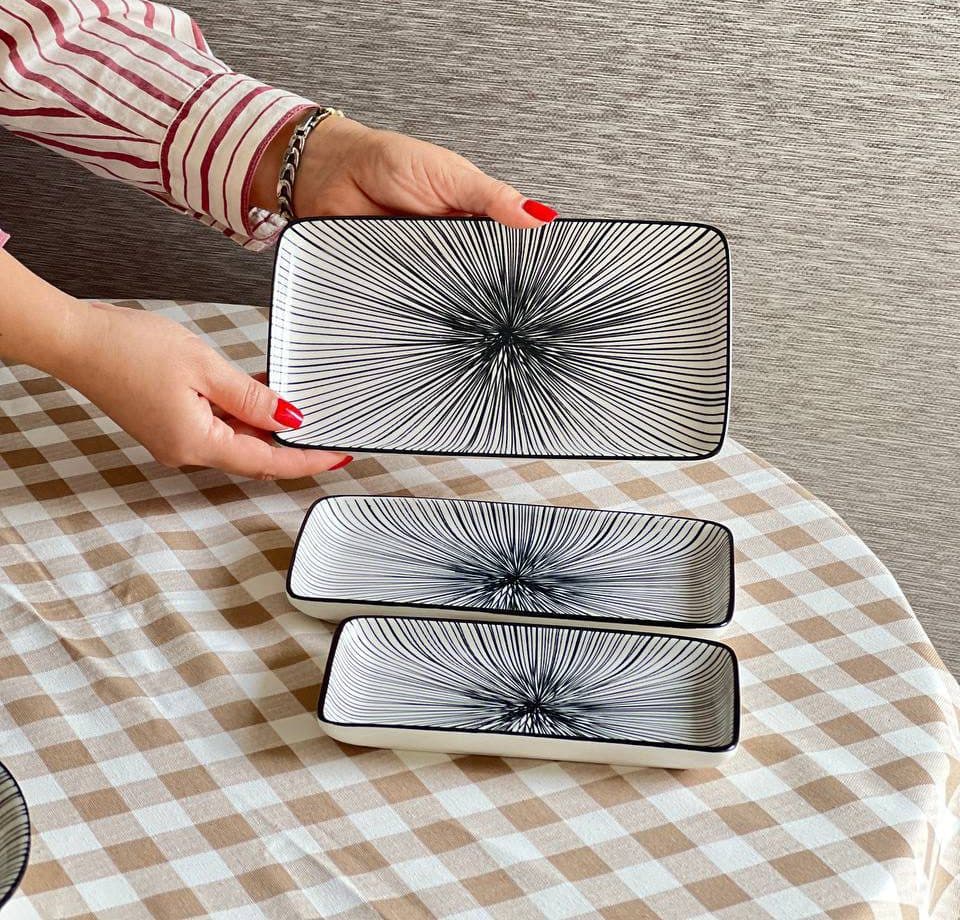 رولت خوری دنی هوم- طرح خط دار مشکی