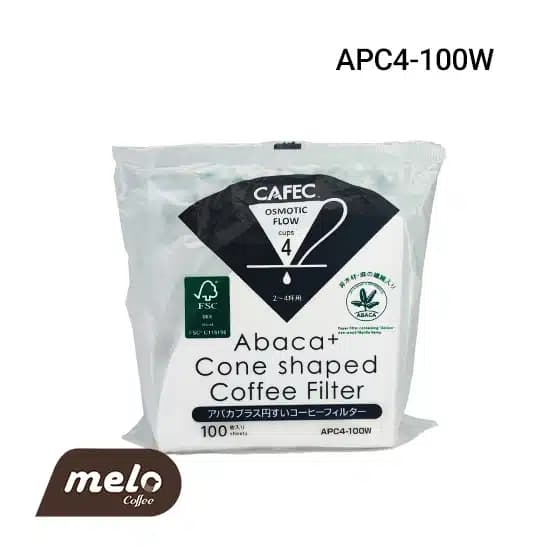 فیلتر کاغذی دریپر V60 برند Cafec مدل Abaca