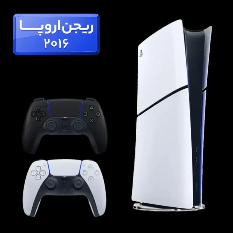 پلی استیشن 5 اسلیم ( PS5 Slim ) دیجیتال ریجن اروپا 2016 با یک دسته اضافه مشکی