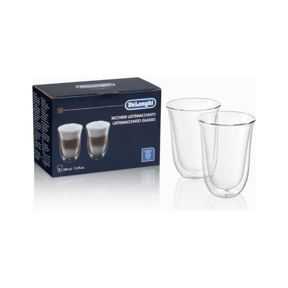 لیوان لاته ماکیاتو دلونگی ۲۲۰ میلی لیتر بسته ۲ عددی