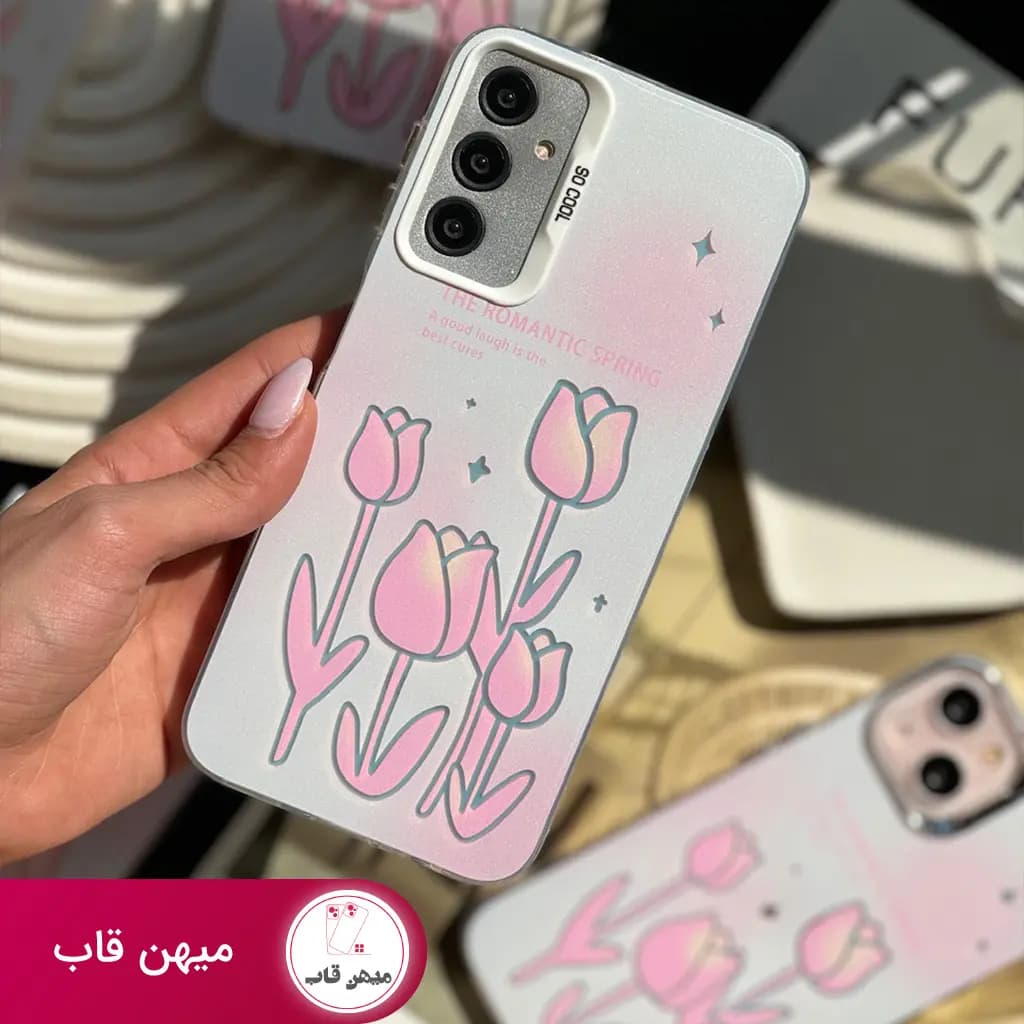 قاب گوشی شیائومی The Romantic Spring لاله بهاری - کد (۲۳۲۰۶)