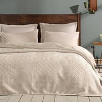 پتو دو نفره طرح برجسته یاتاش نوا کرم روشن