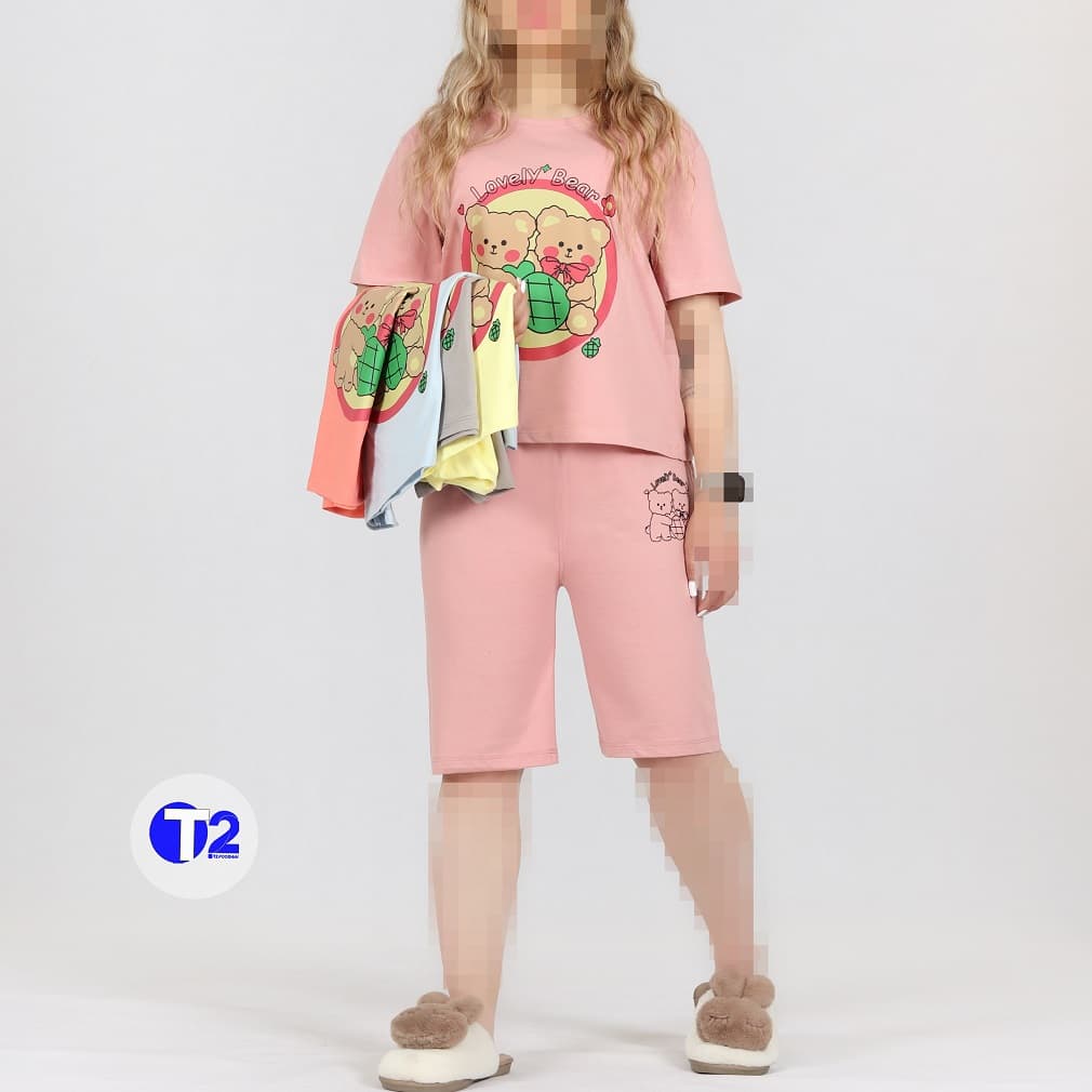 ست کراپ شلوارک تدی (2421)