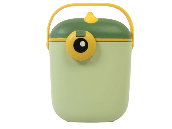 ظرف ذخیره شیر خشک پیمانه دار نوزادی و انبار غذای کودک طرح دایناسور با قابلیت گذاشتن در مایکروویو