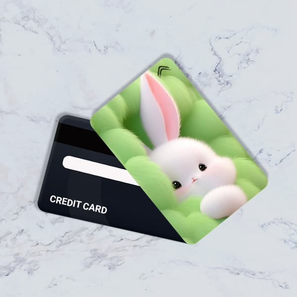 استیکر کارت بانکی مدل فانتزی خرگوش کد CAC356-K