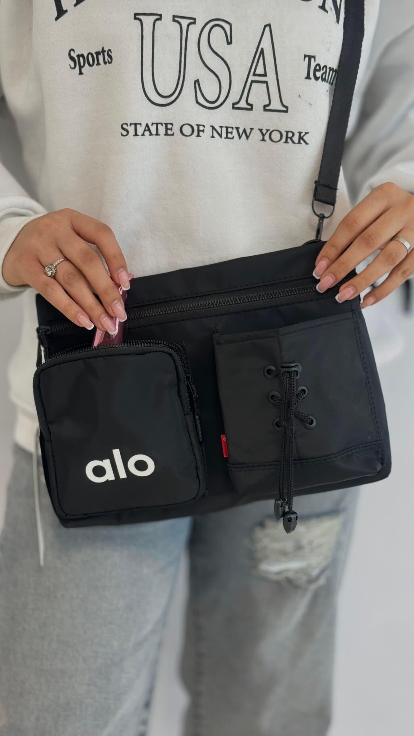 کیف دوشی جلو جیب رینگی کد 113