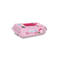 دستمال مرطوب کودک بچه ترک گل رز ۱۲ بسته ۹۰ عددی