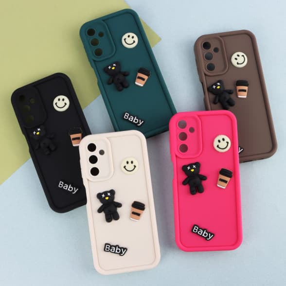 قاب سولید عروسکی برجسته ریز Samsung A14