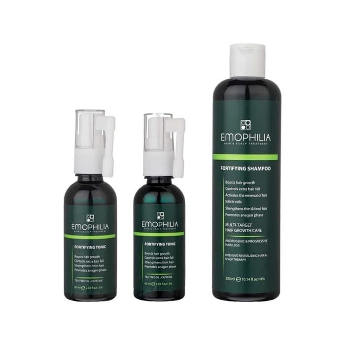 پکیج شامپو و تونیک تقویت کننده و ضد ریزش مو EMOPHILIA
