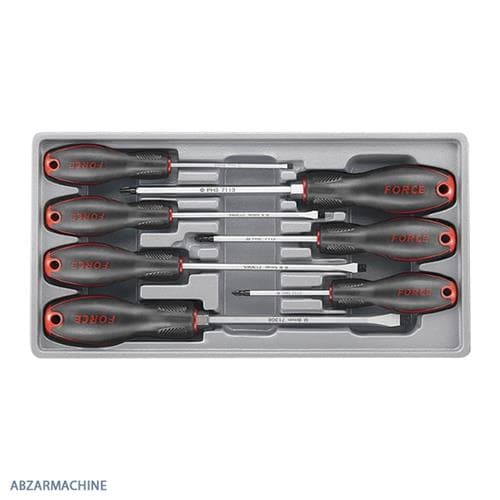 سری پیچ گوشتی تخت و چهارسو 7 عددی FORCE