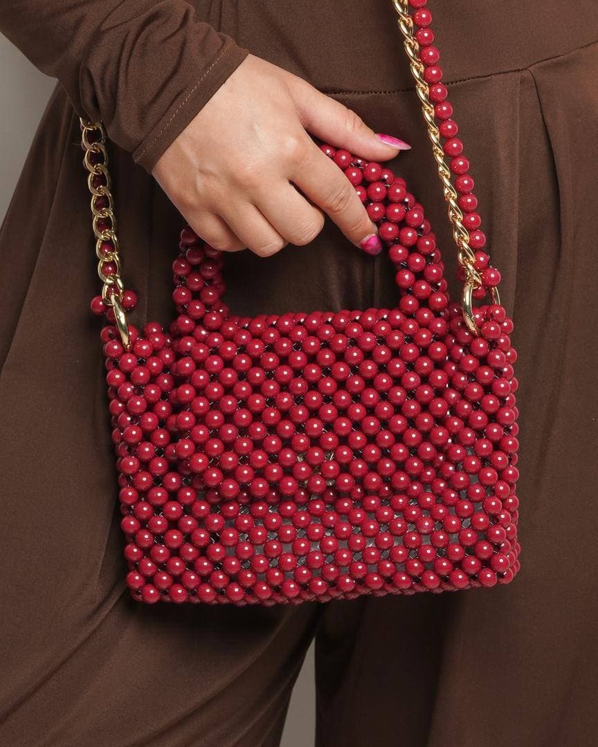 کیف دست دوز مرواریدی ماهانا