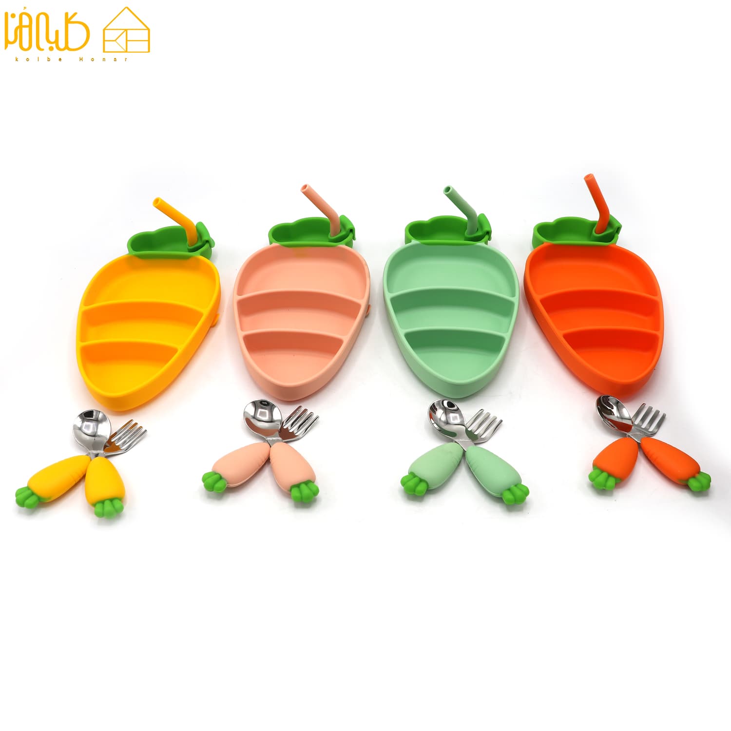 پک ظرف غذا سیلیکونی هویج