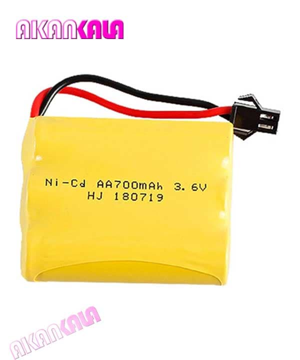 باتری شارژی اسباب بازی 3.6 ولت 700 میلی آمپر “فروش عمده”
