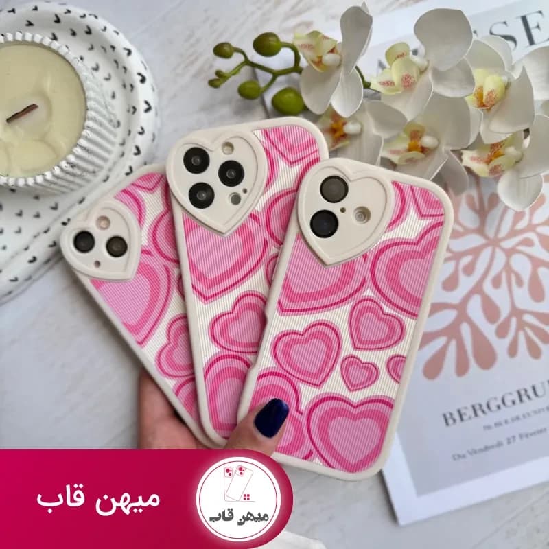 قاب قلب صورتی کبریتی - کد (۱۰۳۵۱۶)