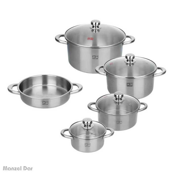 سرویس قابلمه 9 پارچه پارس استیل