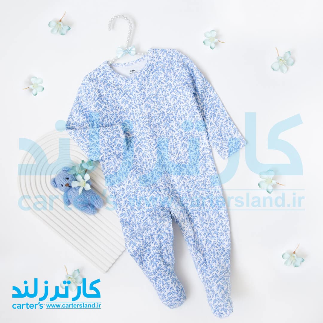 سرهمی نخی جورابدار دخترانه کارترز کد 2464