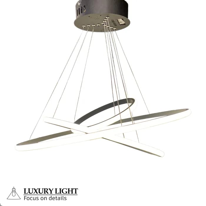 لوستر مدرن اس ام دی SMD خور مدل سه حلقه ریموت دار