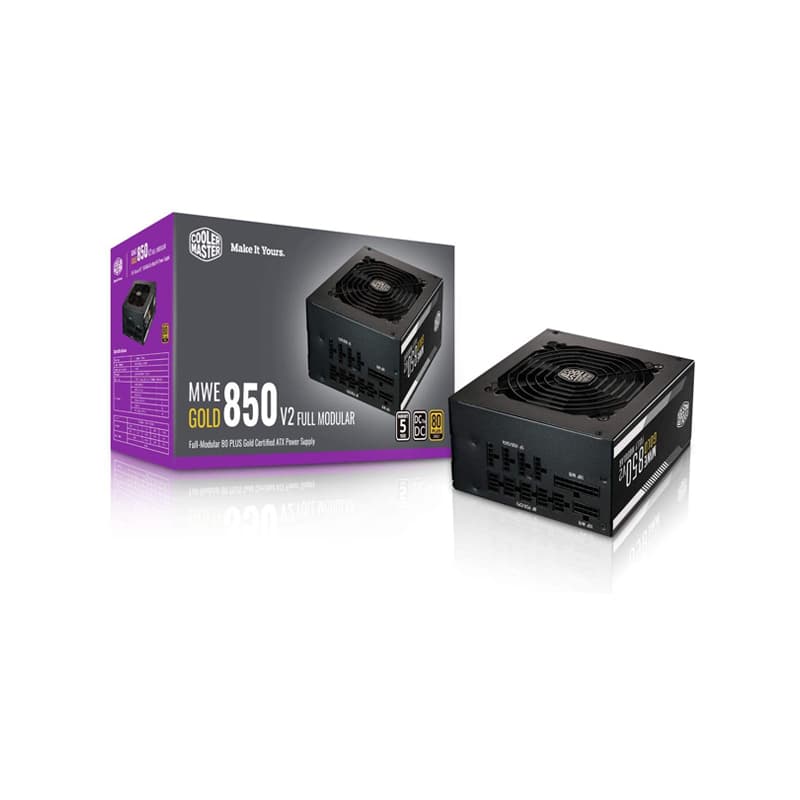 منبع تغذیه کامپیوتر کولر مستر مدل MWE GOLD 850 V2 Full Modular