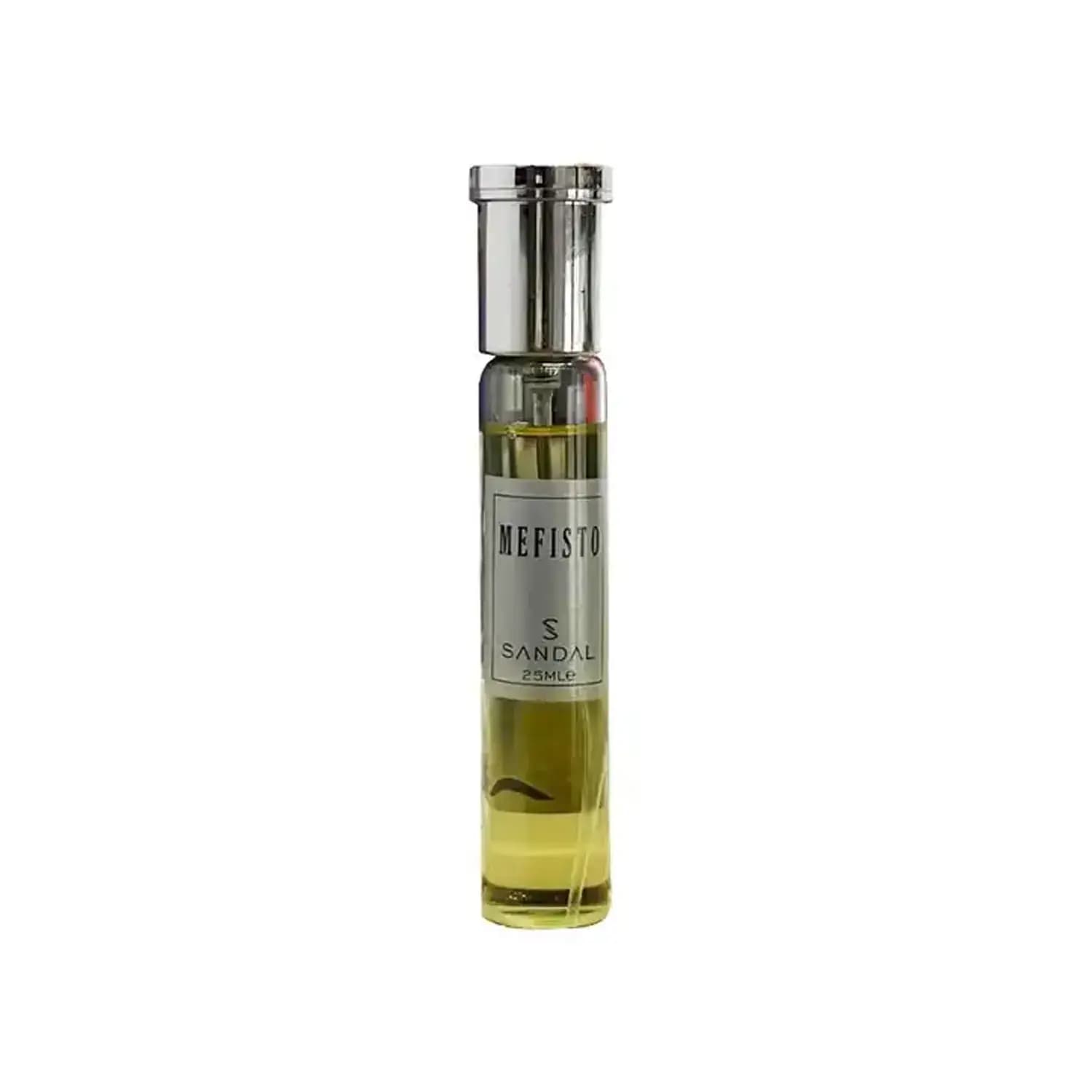 عطر جیبی مردانه صندل مدل Mefisto حجم 25 میلی لیتر