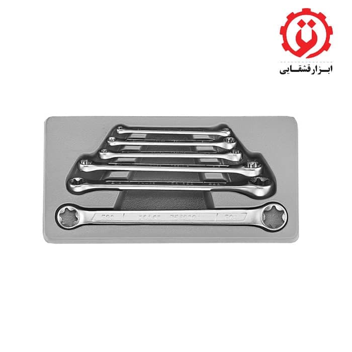 ست آچار دو سر رینگ ستاره ای 6 عددی فورس مدل 5062