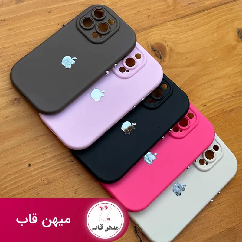 قاب گوشی آیفون Button Solid مشکی - کد (۸۰۶۷)