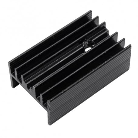 هیت سینک آلومینیومی مشکی سایز 15x10x25