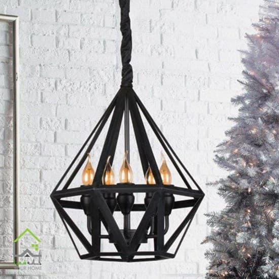 چراغ آویز پنج شعله دیاموند