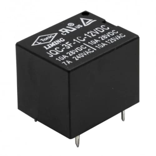 رله 10 آمپر 12 ولت پایه میلون JQC-3F-1C-12VDC