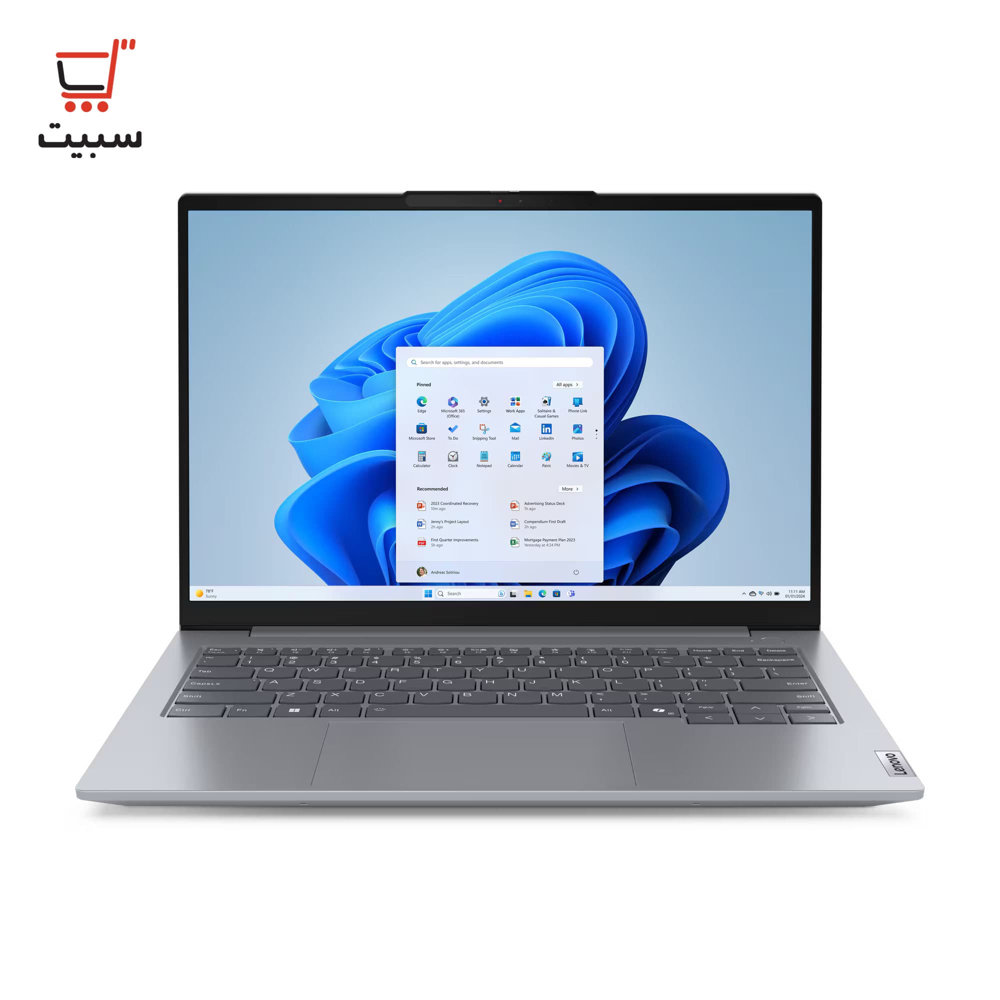 لپ تاپ 14 اینچی لنوو مدل ThinkBook 14 G6 IRL 2024-DD + کیف