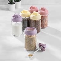 جا ادویه با قاشق شیشه ای 6 عددی کاراجا Forbs