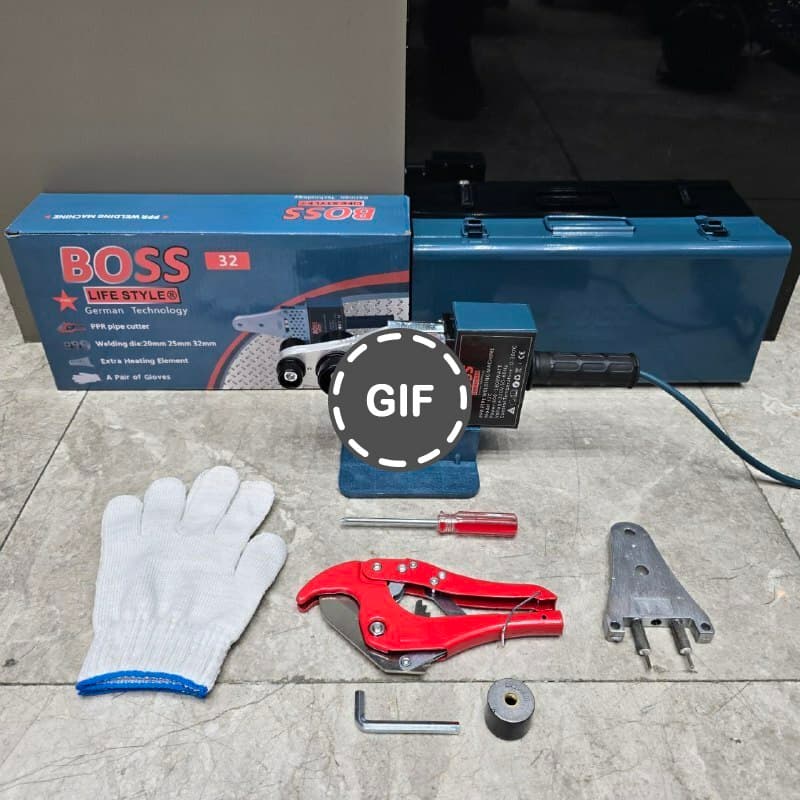 دستگاه اتو لوله خانگی کیف فلزی دو راکت باس مدل 32cn