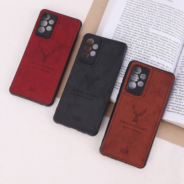 قاب چرمی طرح گوزن Samsung A52