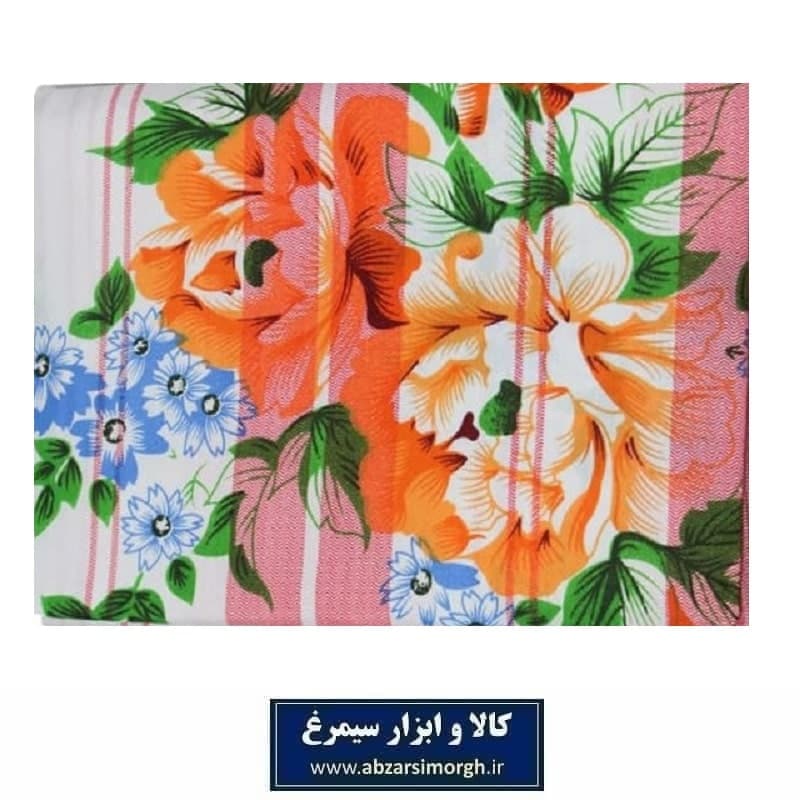ملحفه ۳۳۳ طرح کویتی دور دوخت آماده 2 نفره با گل زیبا فروش تک و جین 12 عددی HKK-023