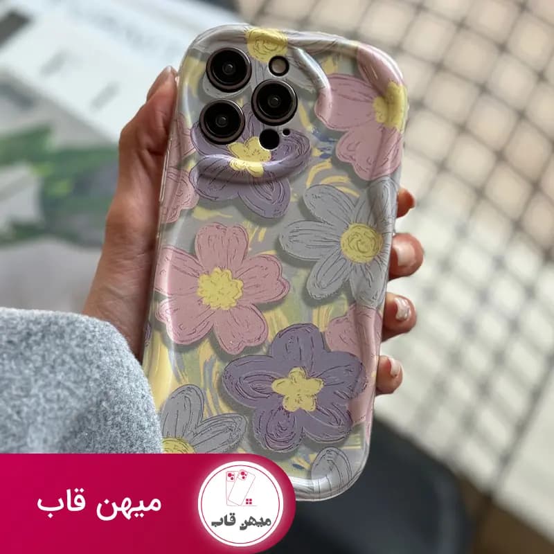 قاب باغ گل آبرنگی آیفون سامسونگ شیائومی - کد (۱۹۳۸۶)