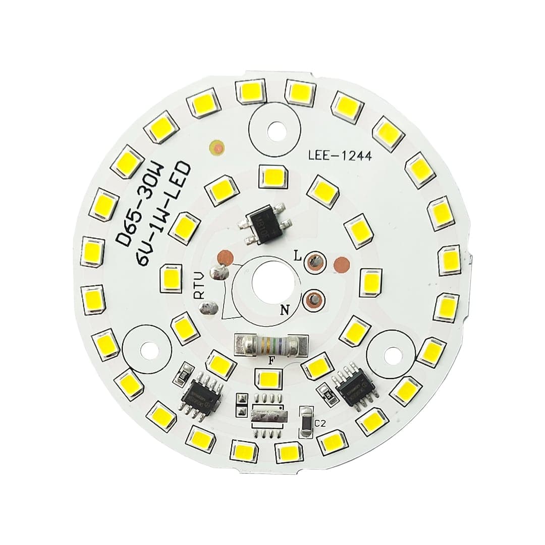 ال ای دی 30 وات 220 ولت سفید مهتابی قطر 65 میلیمتر