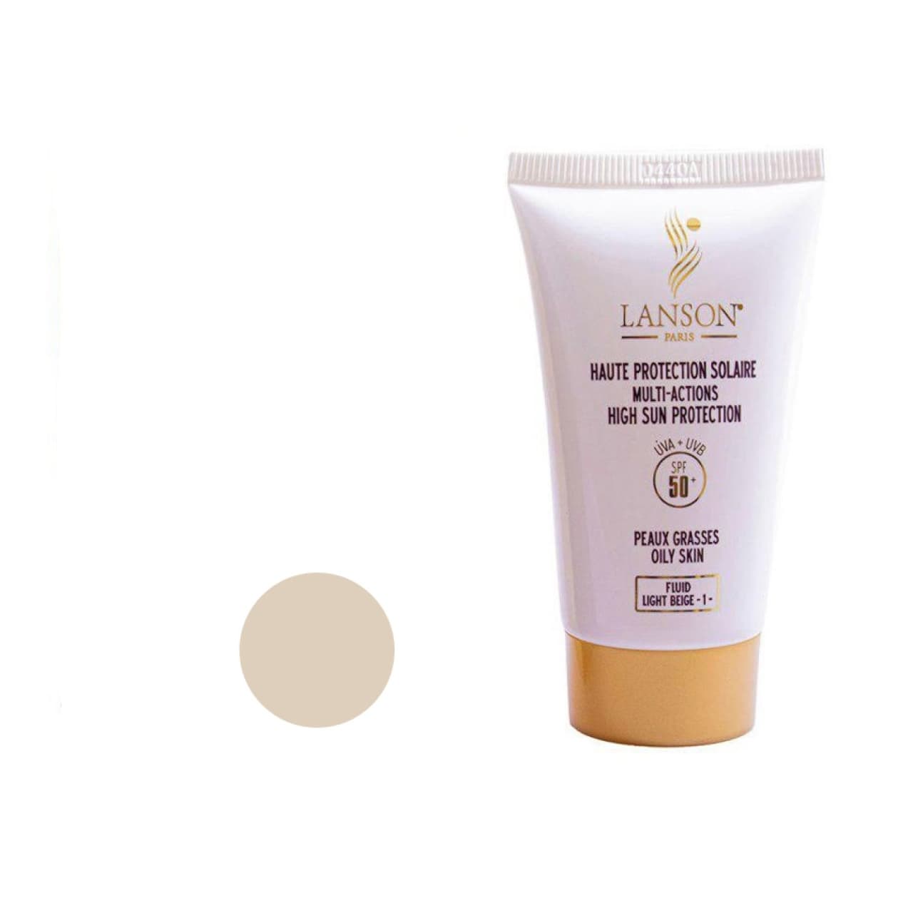 ضد آفتاب لانسون Light Beige شماره 1 مدل spf 50