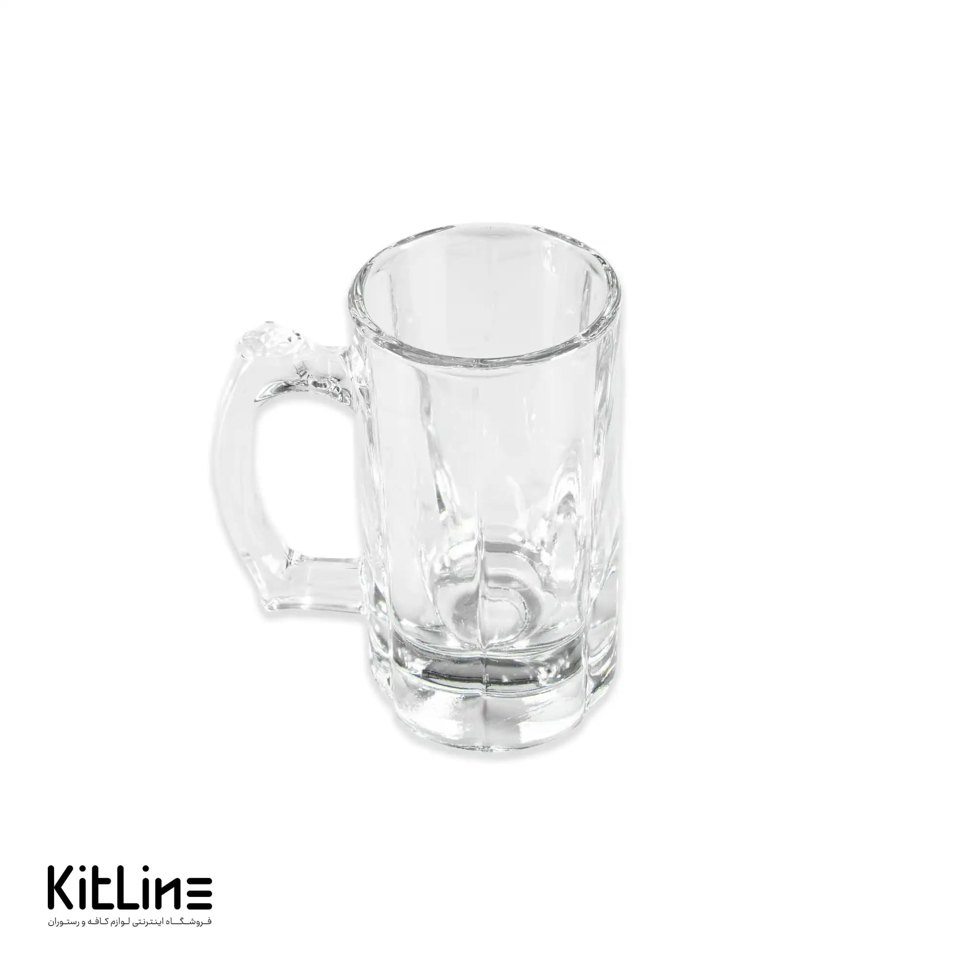 لیوان دسته دار بلور ۳۰۰ میلیلیتری پاشاباغچه مدل پوپ (ست ۲ عددی)