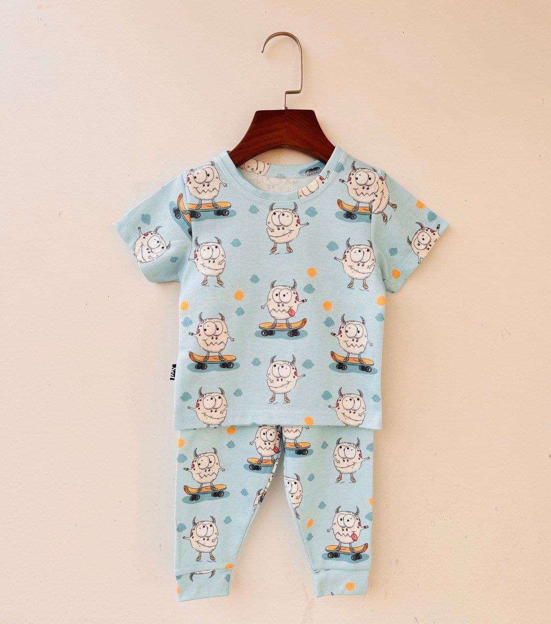 ست راحتی بچگانه پنبه طرح میکروب