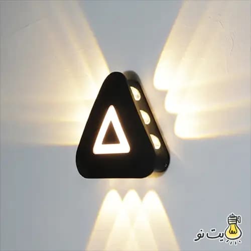 چراغ دیواری دکوراتیو مثلث 12 وات