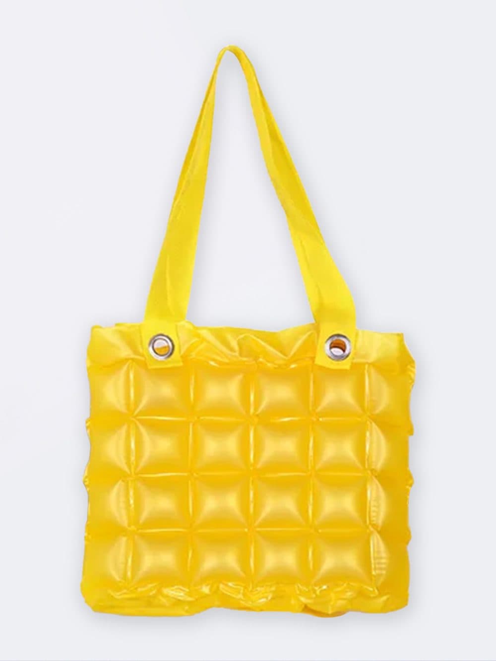 ساک استخر زنانه ضد آب بادی زرد رنگ فانتزی و شاد برای استخر شنا