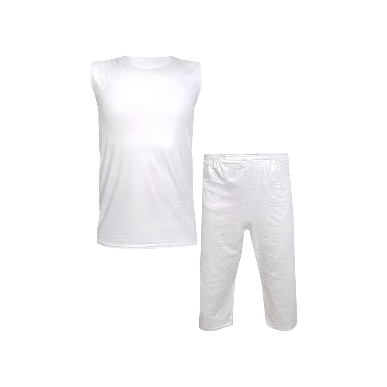 ست تاپ و شلوارک مردانه مدل ساده کد 1564 رنگ طوسی