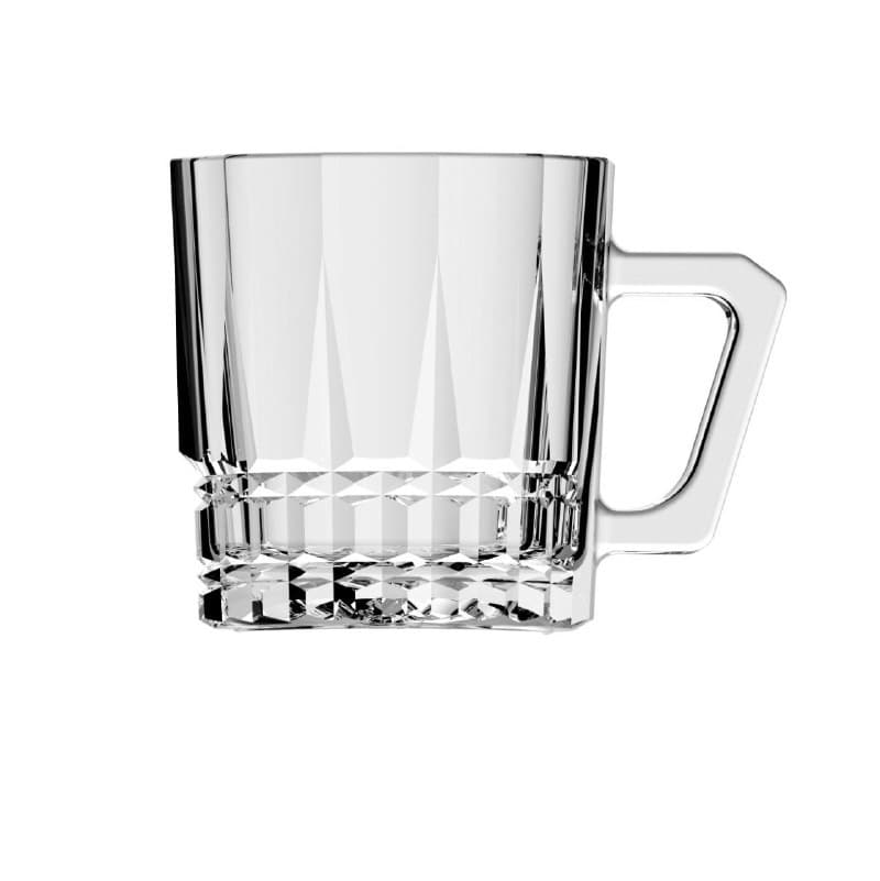 نیم لیوان دسته دار مدل گلوریا بسته 6 عددی کد 219