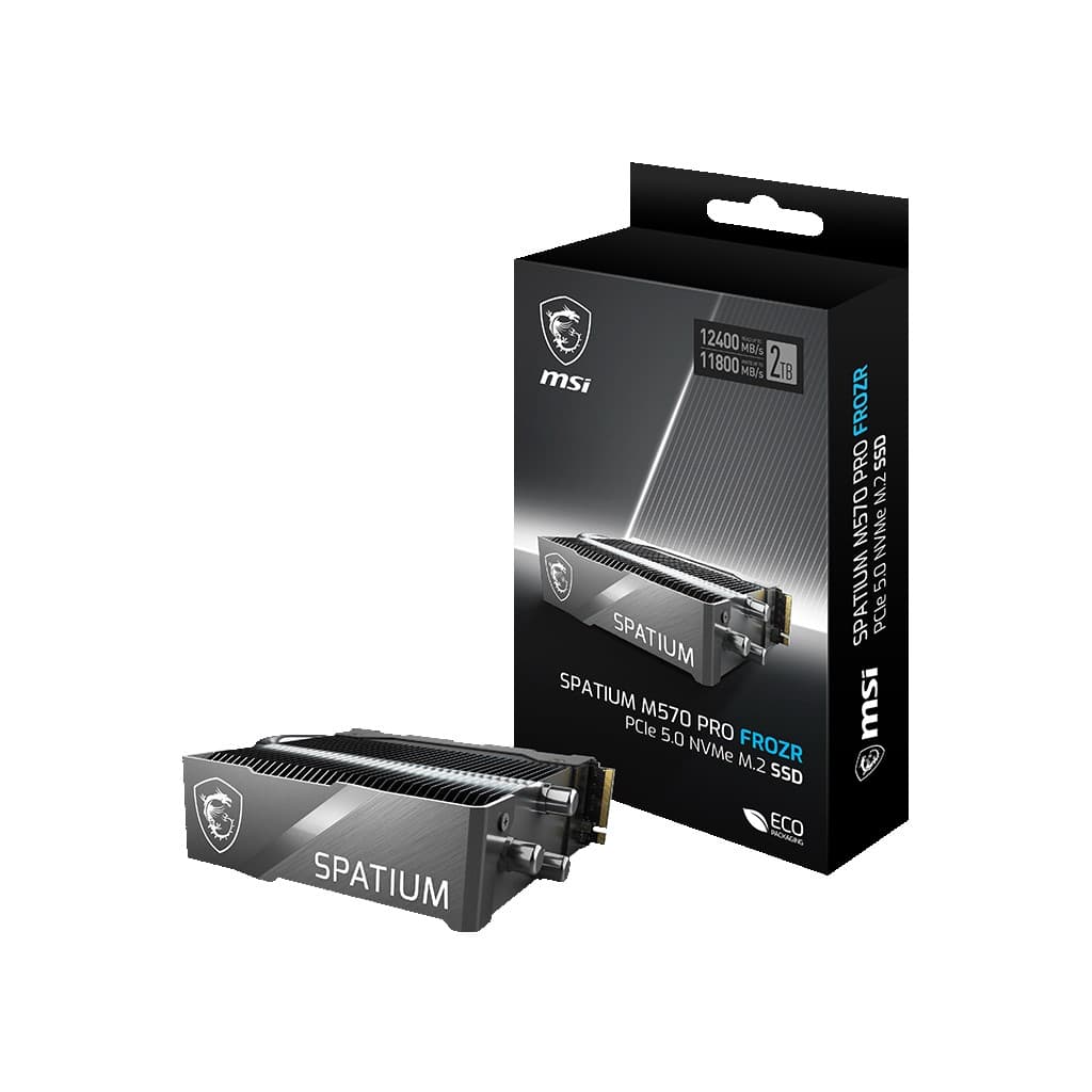 اس اس دی 2 ترابایت ام اس آی مدل SPATIUM M570 PRO PCIe 5.0 NVMe M.2 FROZR