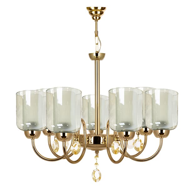 لوستر 7 شعله چشمه نور مدل A812/7-G طلایی