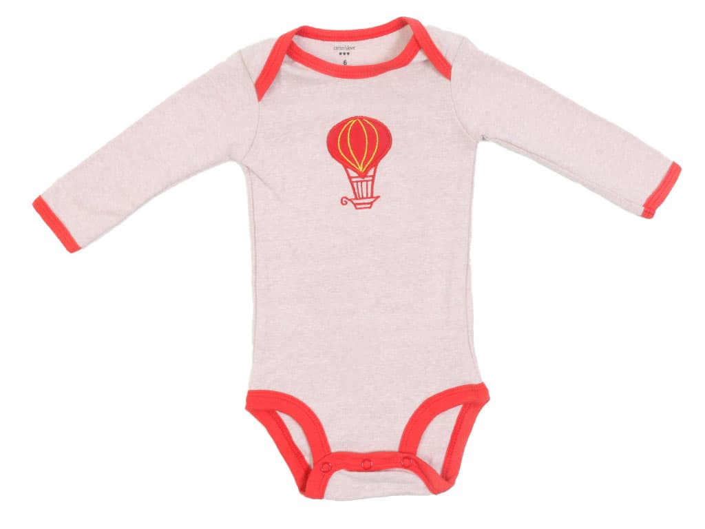 بادی آستین بلند نوزادی دخترانه 6 ماه کارترز CARTERS