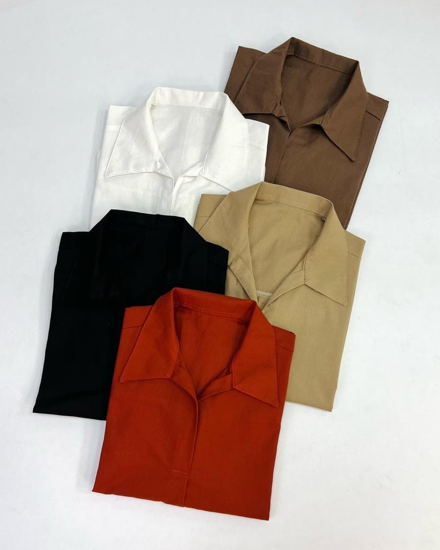 شومیز مانتویی لینن زنانه