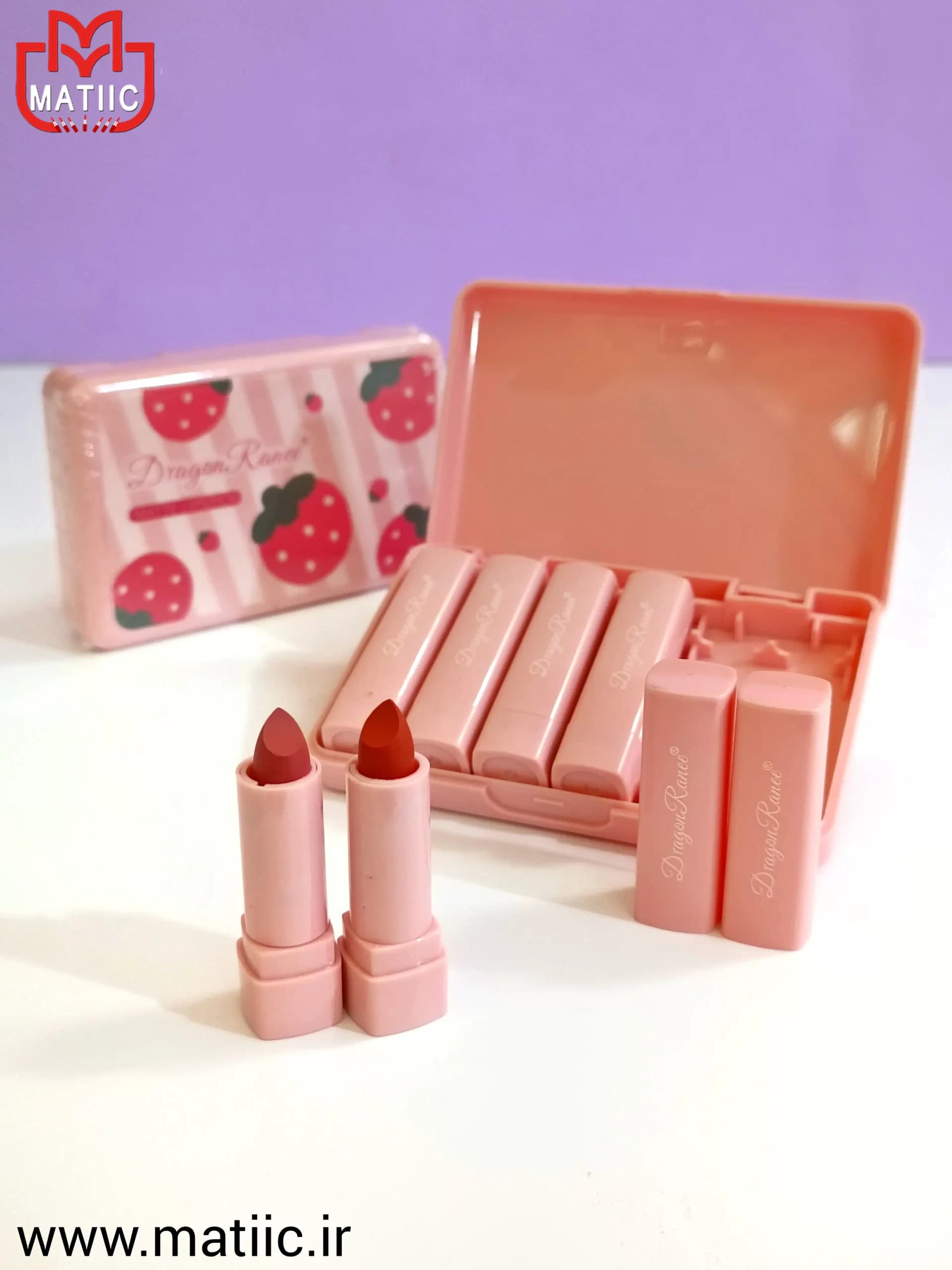 پک رژلب جامد ۶ عددی Dragon ranee