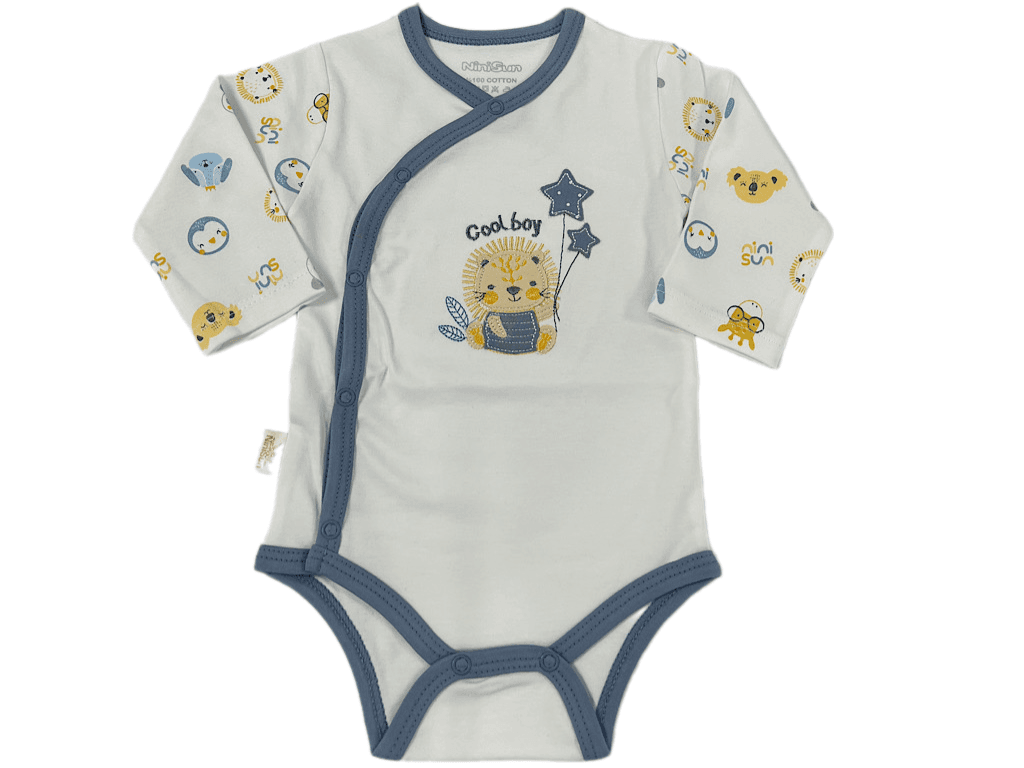 بادی آستین بلند نوزادی طرح cool boy نی نی سان nini sun